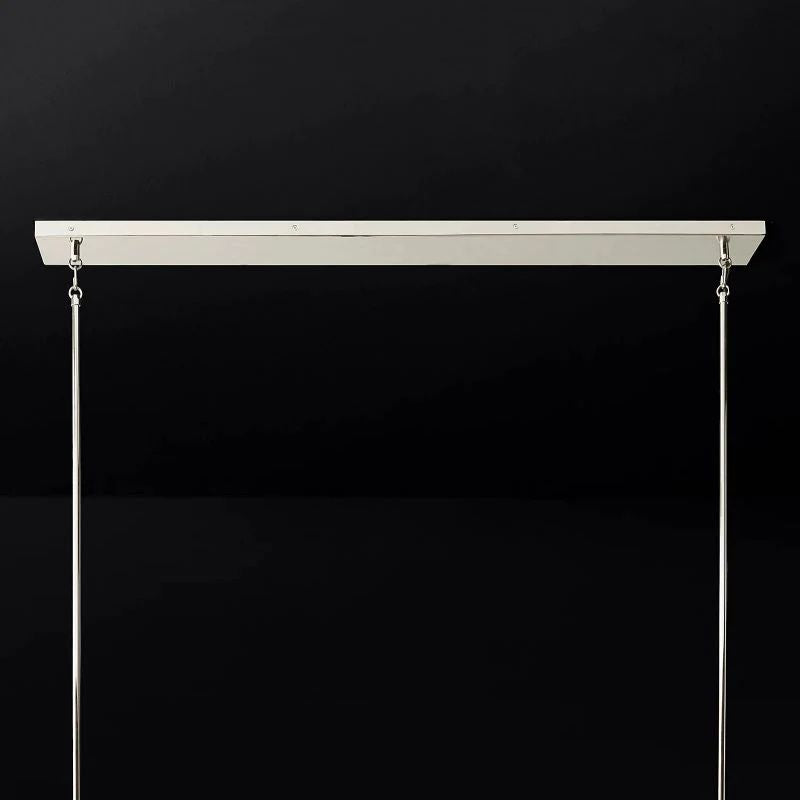 Briesha Glass Linear Chandelier 49"