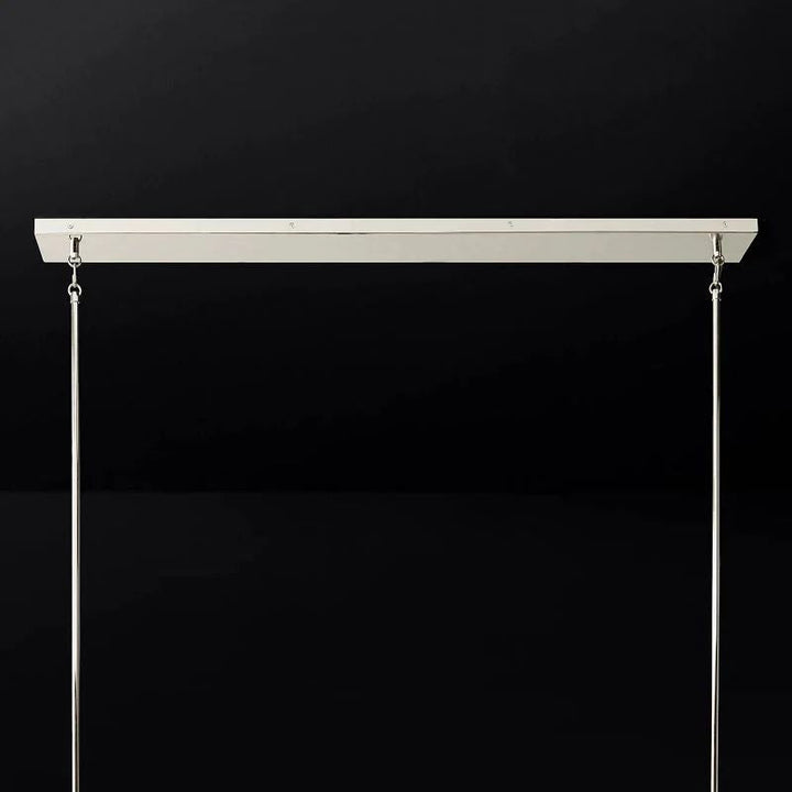 Briesha Glass Linear Chandelier 49"