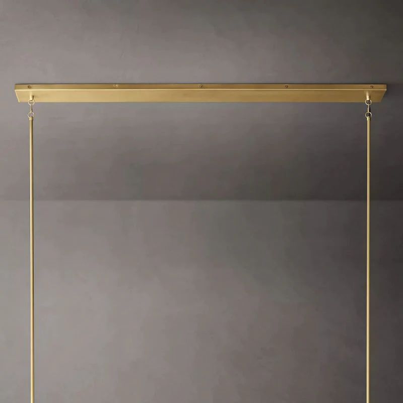 Briesha Glass Linear Chandelier 60"