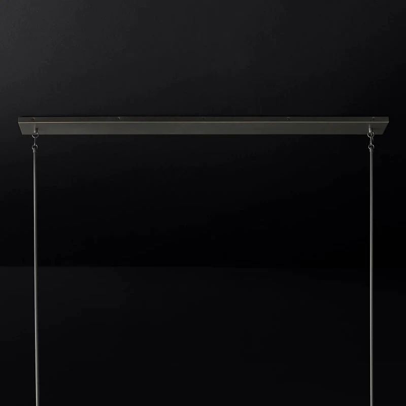 Briesha Glass Linear Chandelier 60"