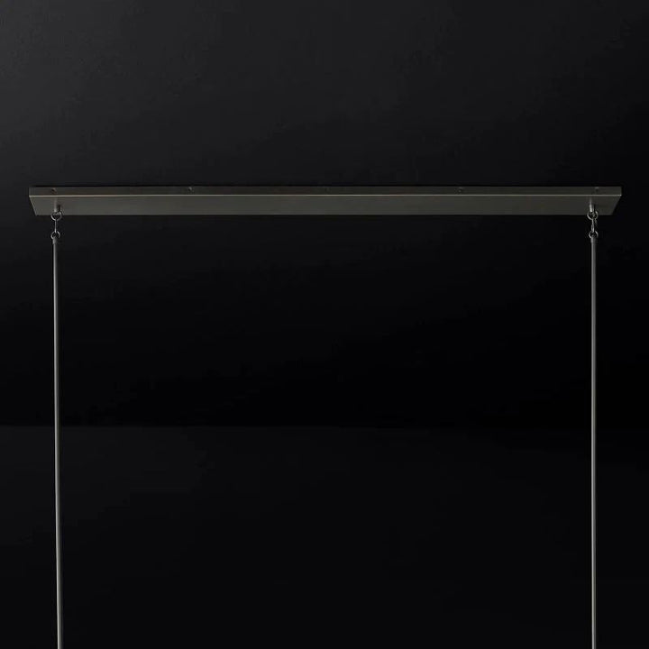 Briesha Glass Linear Chandelier 60"