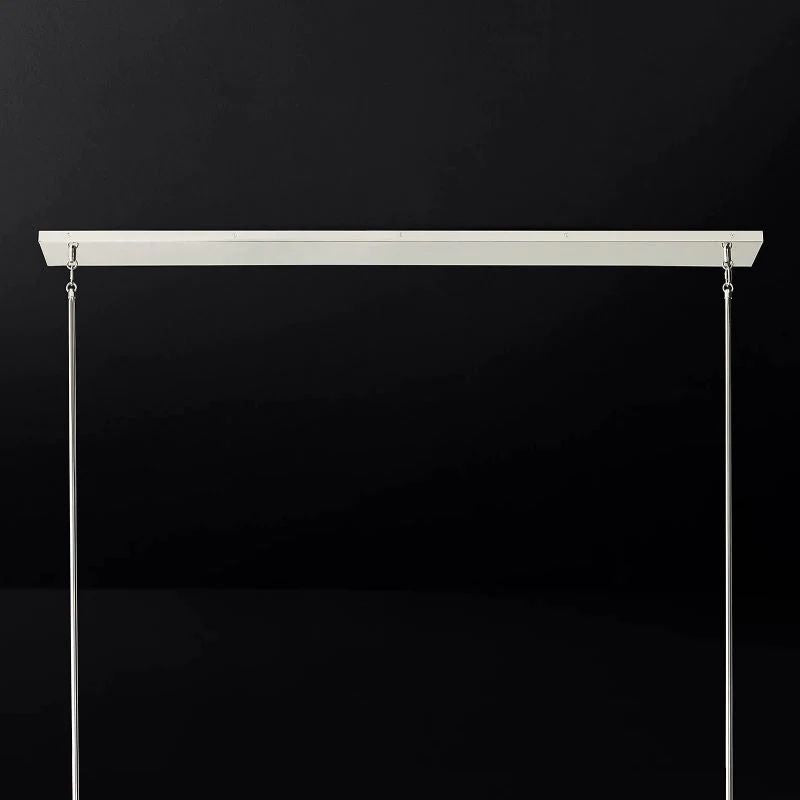 Briesha Glass Linear Chandelier 60"