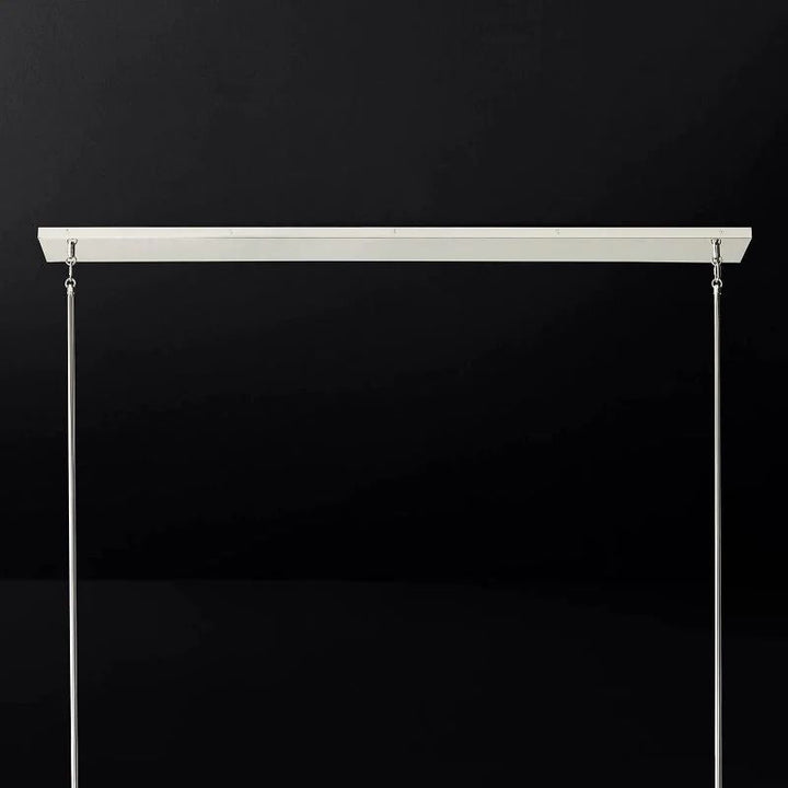 Briesha Glass Linear Chandelier 60"