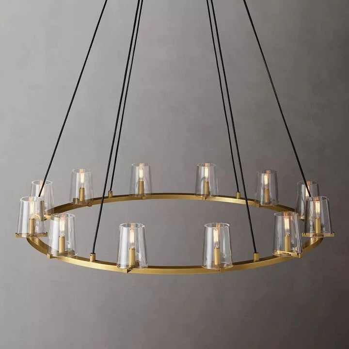 Briesha Glass Round Chandelier 48"