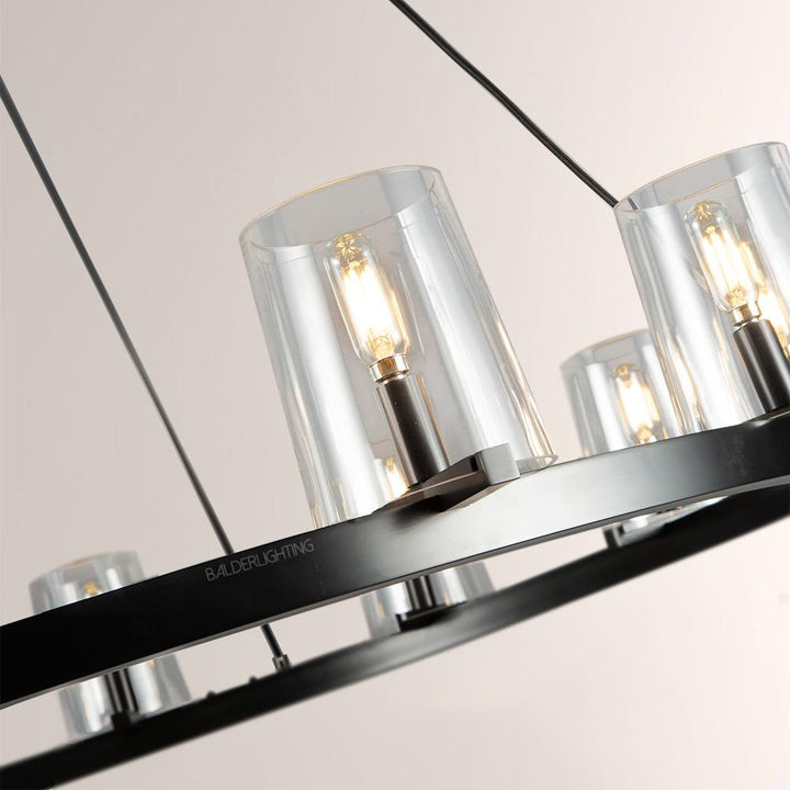 Briesha Glass Round Chandelier 48"