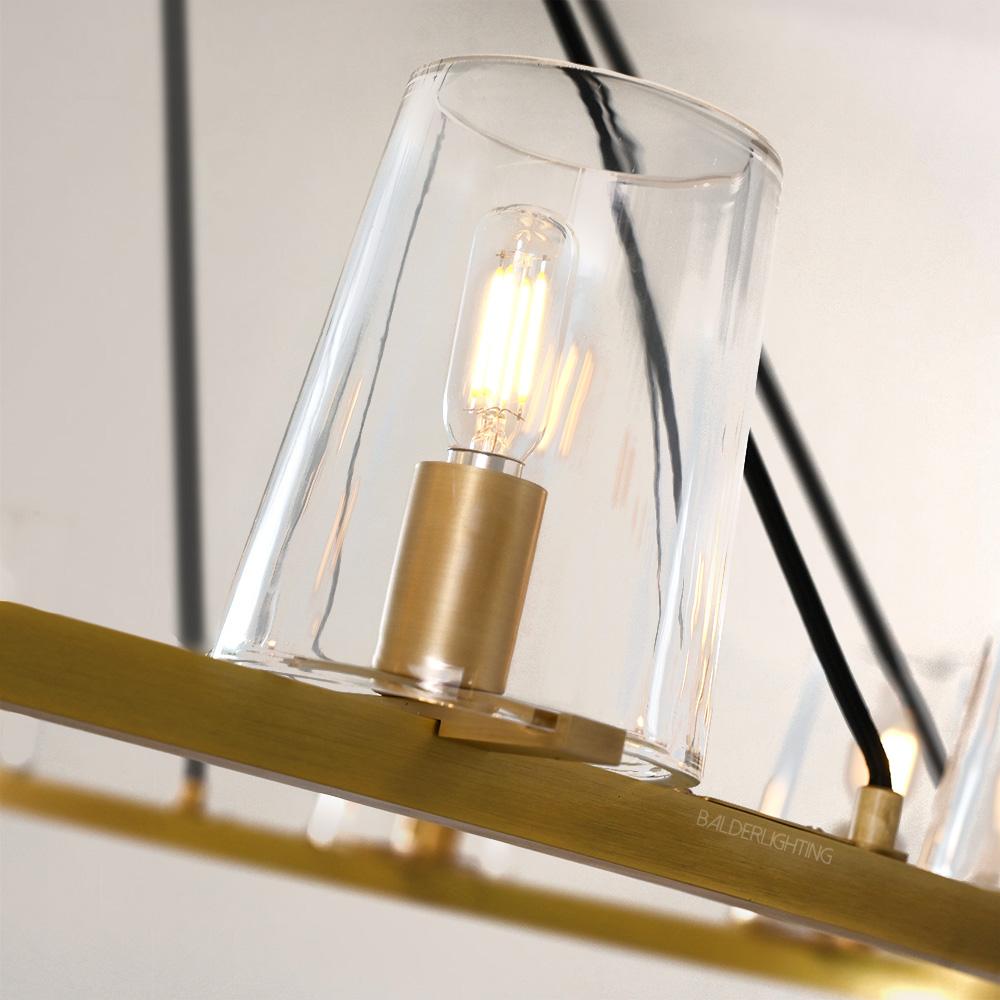 Briesha Glass Round Chandelier 48"
