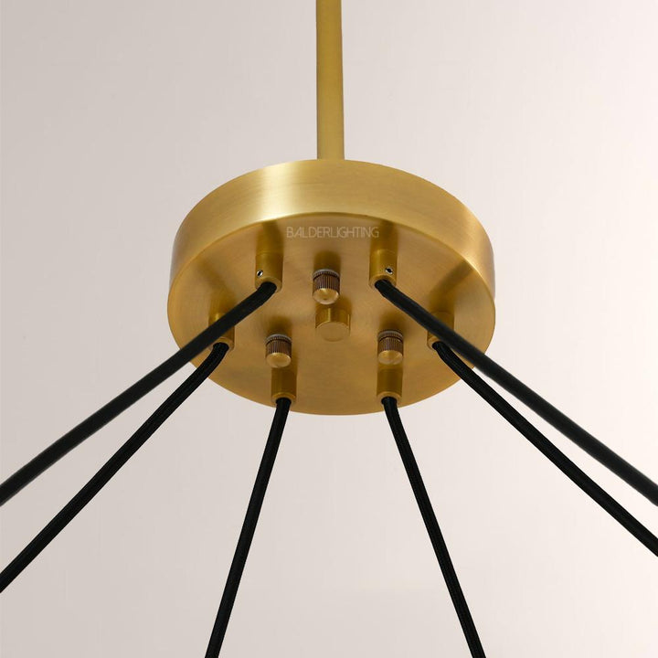 Briesha Glass Round Chandelier 48"