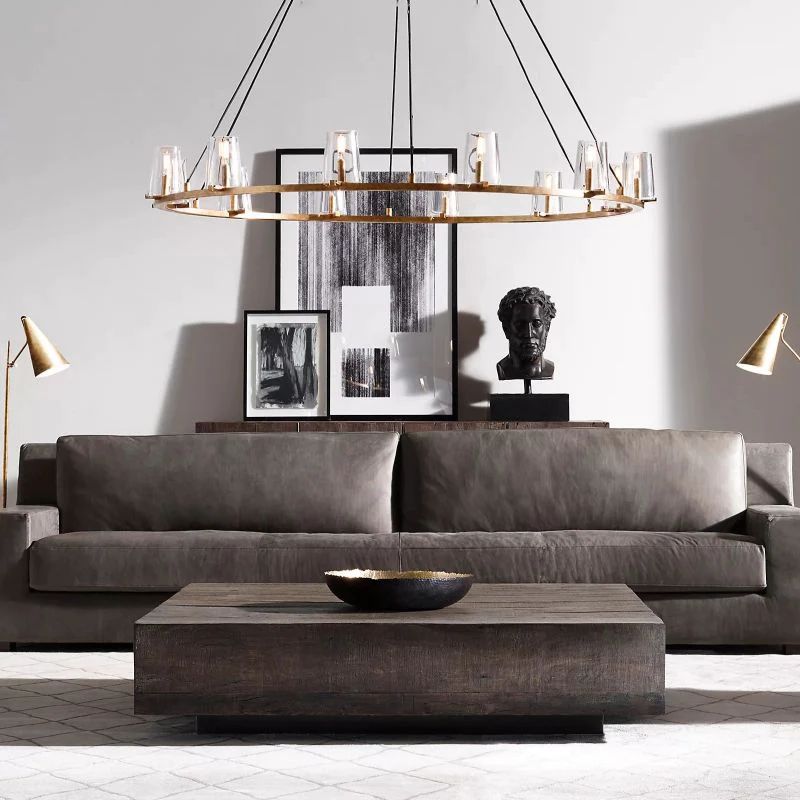 Briesha Glass Round Chandelier 60"
