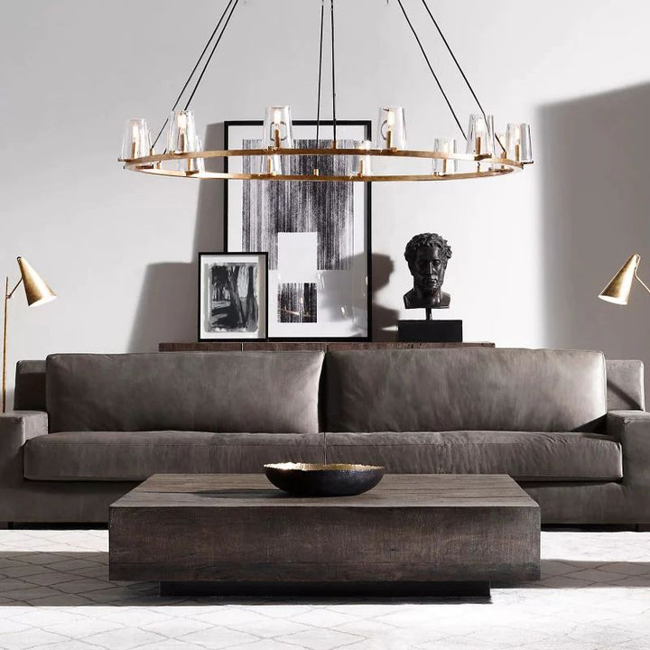 Briesha Glass Round Chandelier 60"