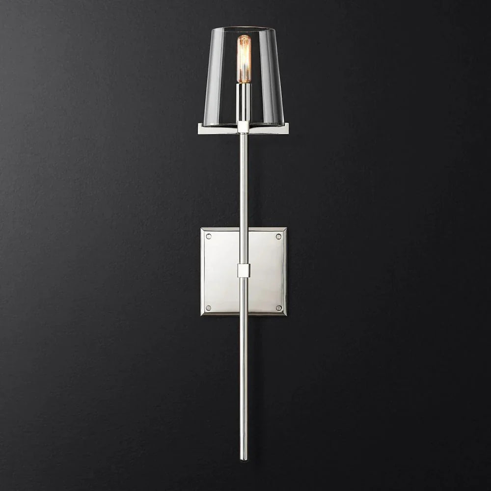 Briesha Glass Torch Sconce