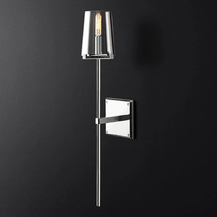 Briesha Glass Torch Sconce