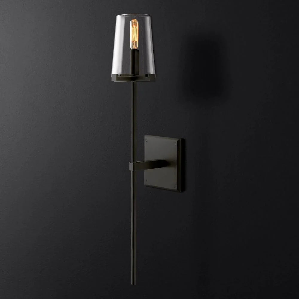 Briesha Glass Torch Sconce