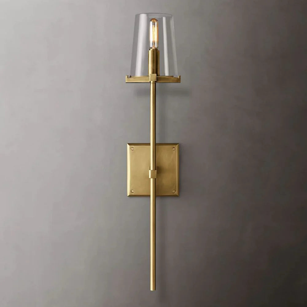 Briesha Glass Torch Sconce