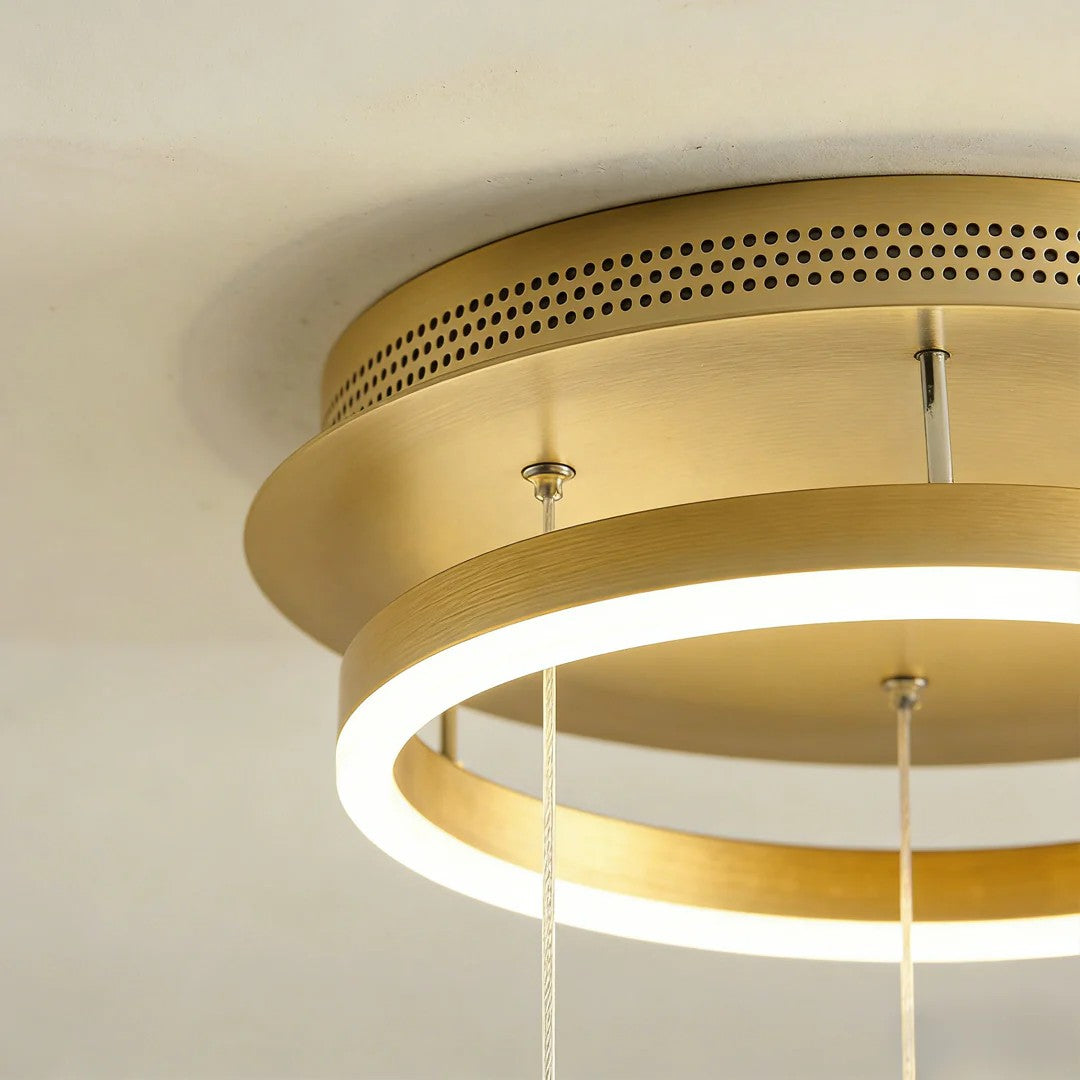 Butterfly Chandelierv Modern Metal Disk Acrylic Ceiling Light