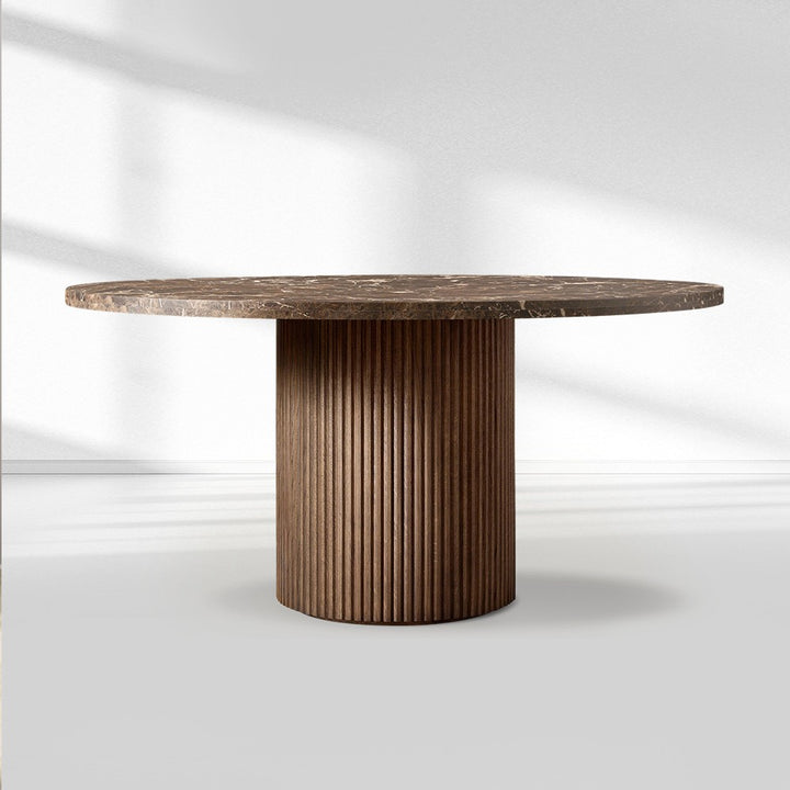 Byrean Emperador Round Dining Table
