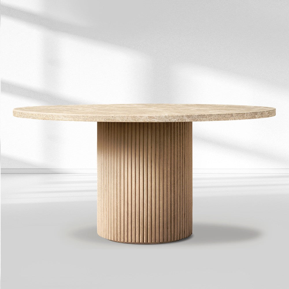 Byrean Emperador Round Dining Table