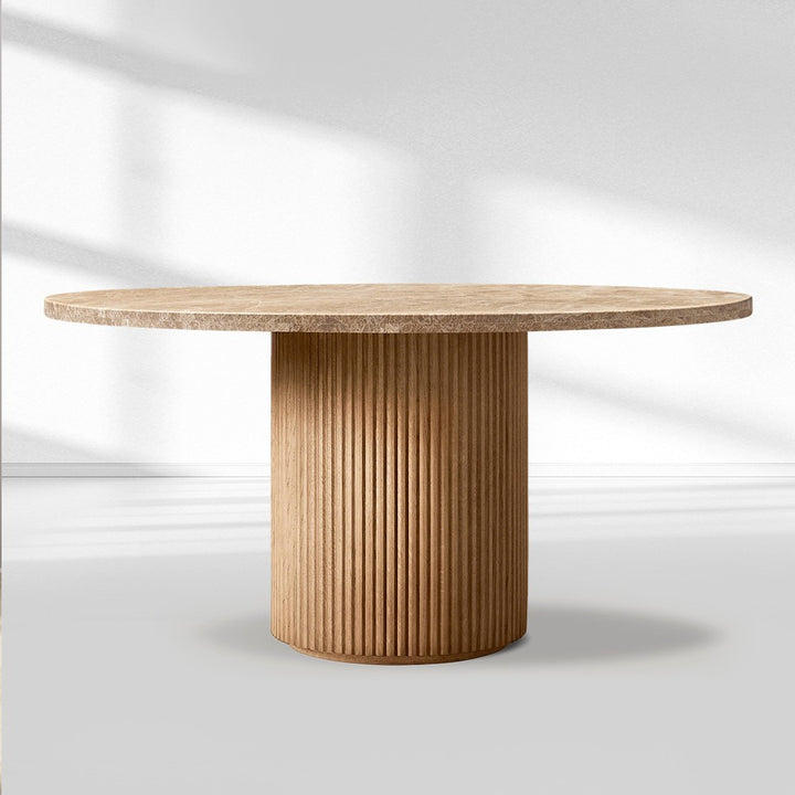 Byrean Emperador Round Dining Table