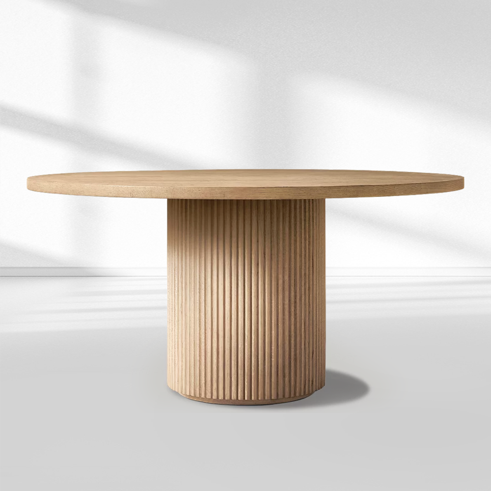 Byrean Emperador Round Modern Dining Table