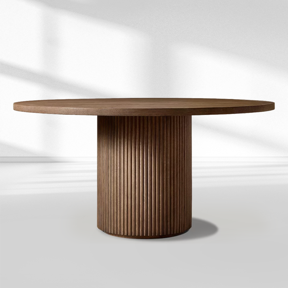 Byrean Emperador Round Modern Dining Table