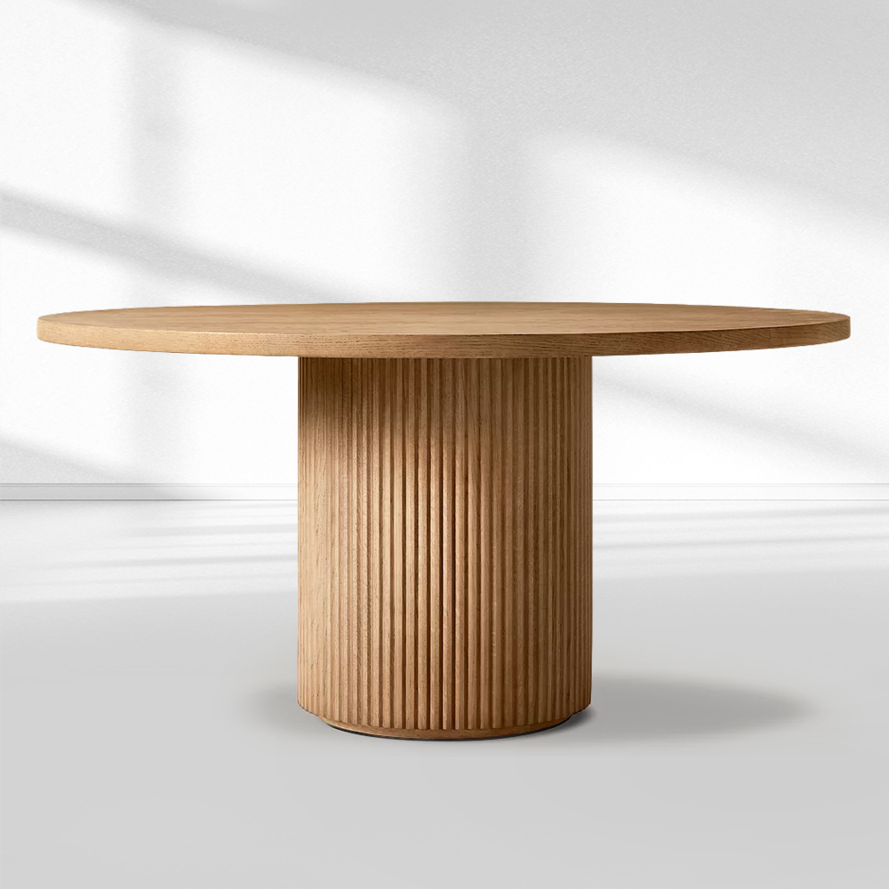 Byrean Emperador Round Modern Dining Table