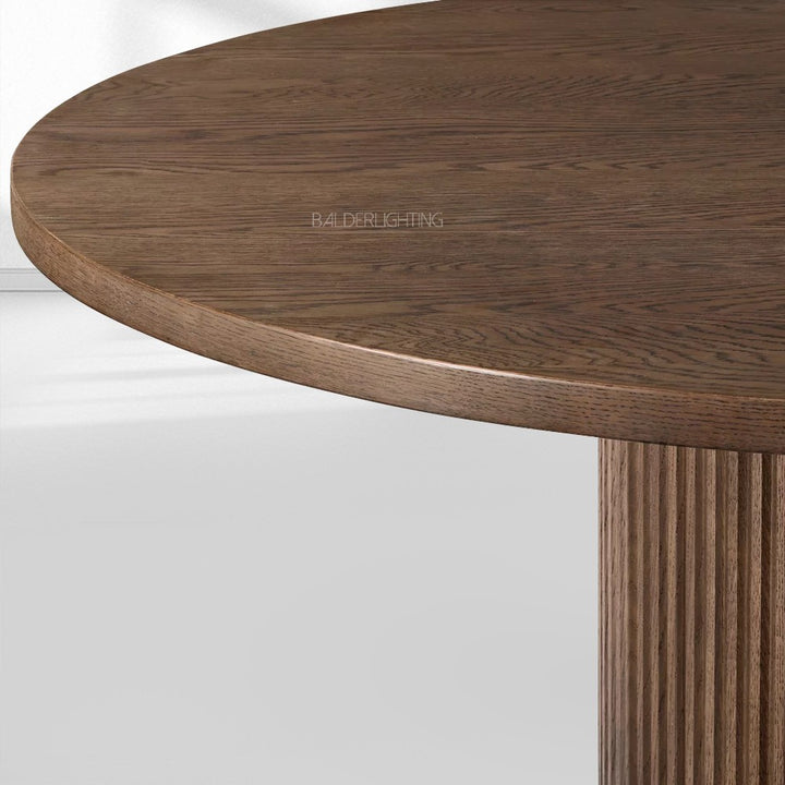 Byrean Emperador Round Modern Dining Table