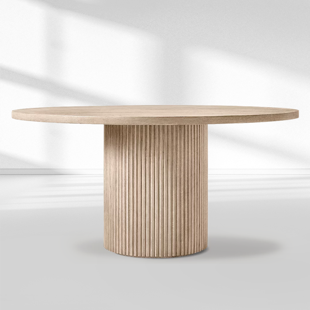 Byrean Emperador Round Modern Dining Table