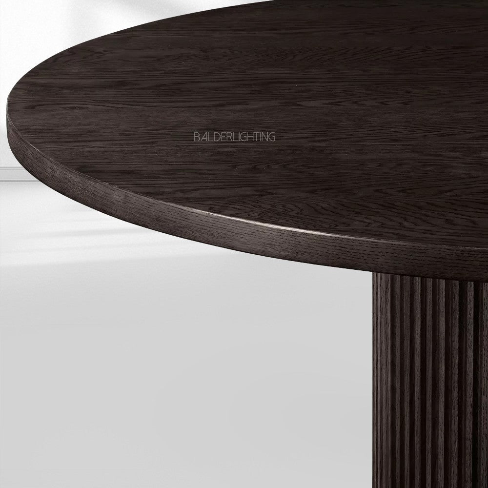 Byrean Emperador Round Modern Dining Table