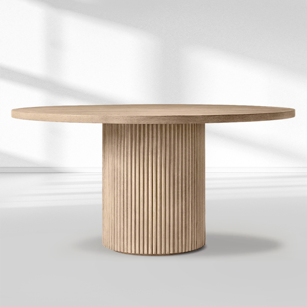 Byrean Emperador Round Modern Dining Table