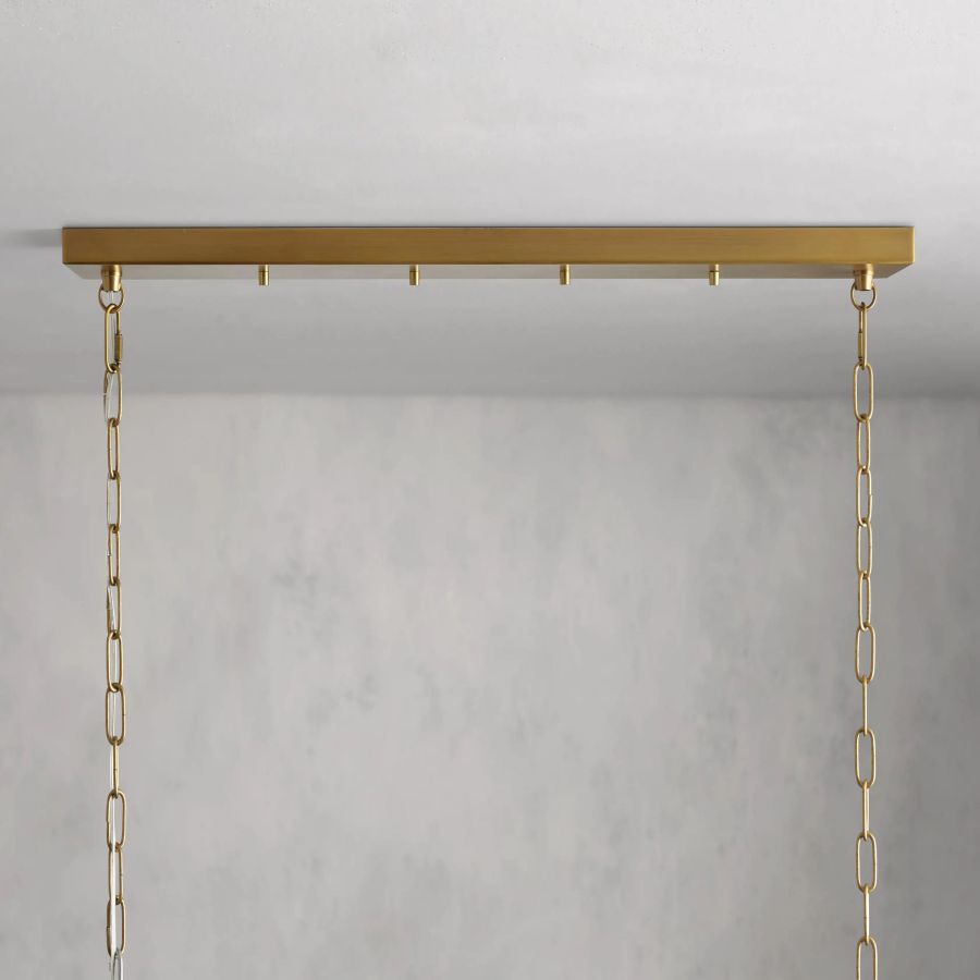 Chanavia Glass Linear Chandelier