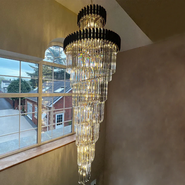 CYRUS MULTIPLE TIER CRYSTAL CHANDELIER