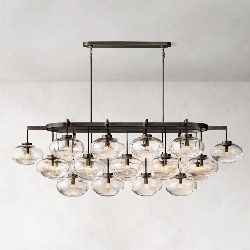 Cabrette Linear Chandelier 72" For Living Room
