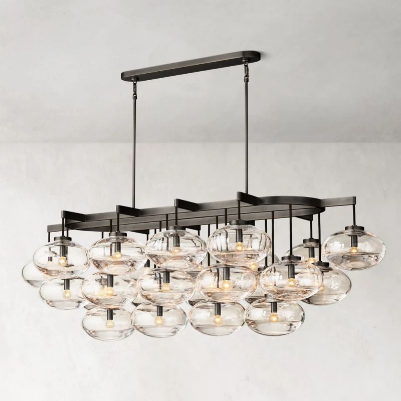 Cabrette Linear Chandelier 72" For Living Room