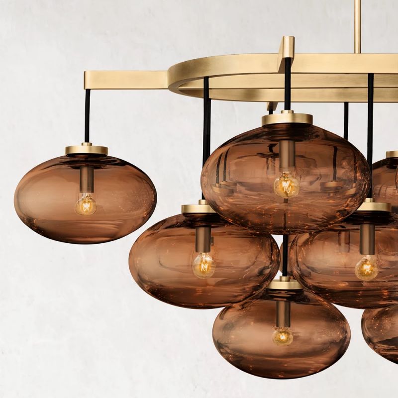 Cabrette Linear Chandelier 72" For Living Room