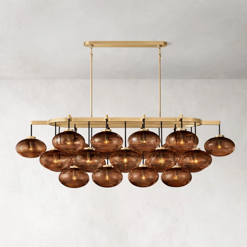 Cabrette Linear Chandelier 72" For Living Room