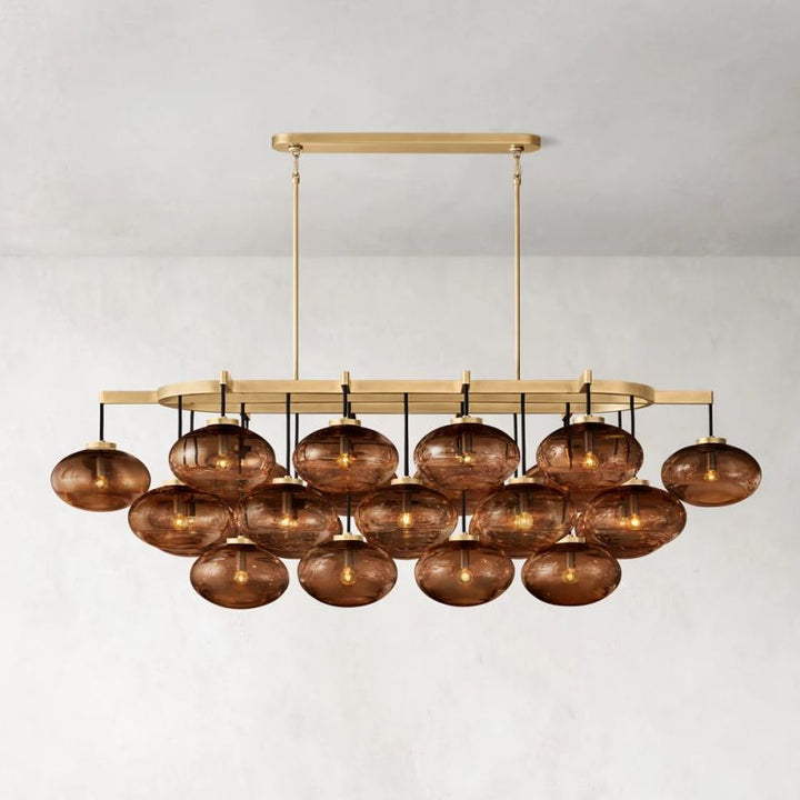 Cabrette Linear Chandelier 72" For Living Room