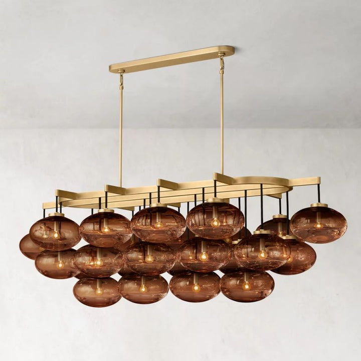 Cabrette Linear Chandelier 72" For Living Room