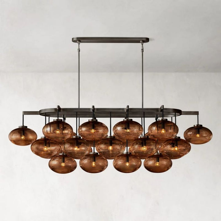Cabrette Linear Chandelier 72" For Living Room