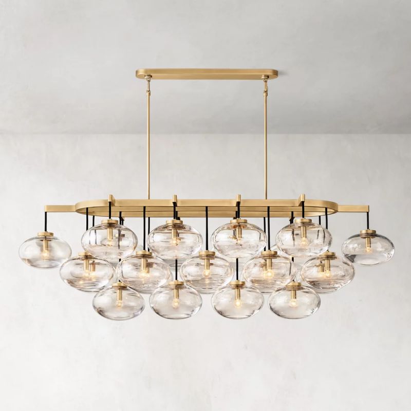 Cabrette Linear Chandelier 72" For Living Room