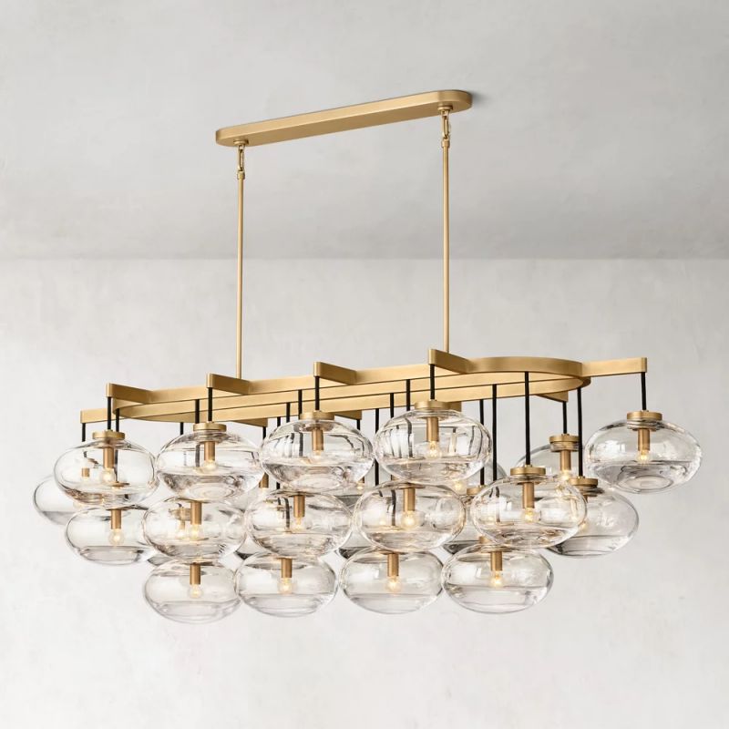 Cabrette Linear Chandelier 72" For Living Room