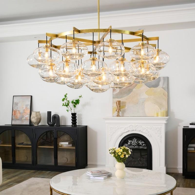 Cabrette Round Chandelier 60"