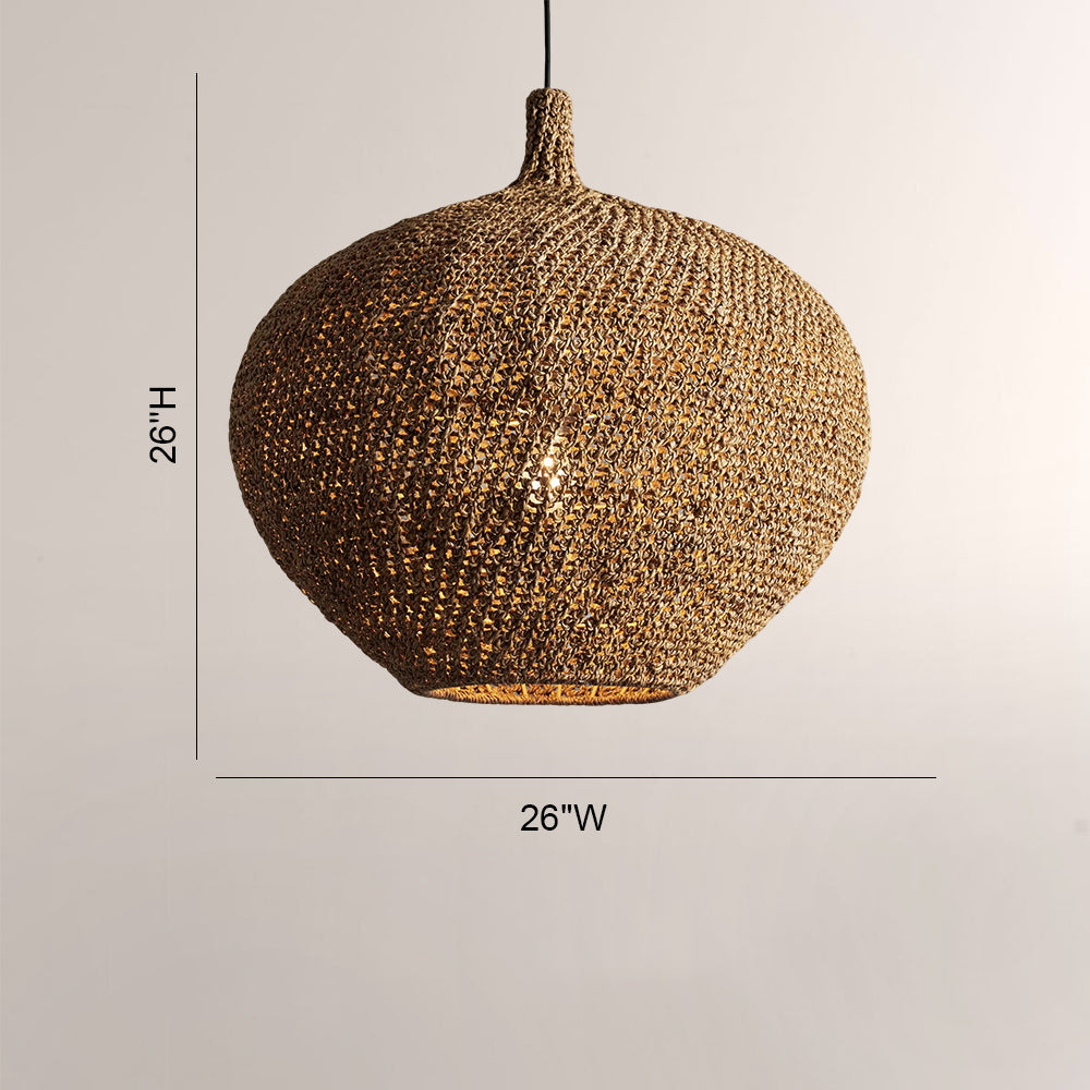 Cleiro Crocheted Seagrass Pendant