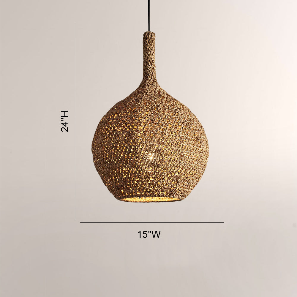 Cleiro Crocheted Seagrass Pendant