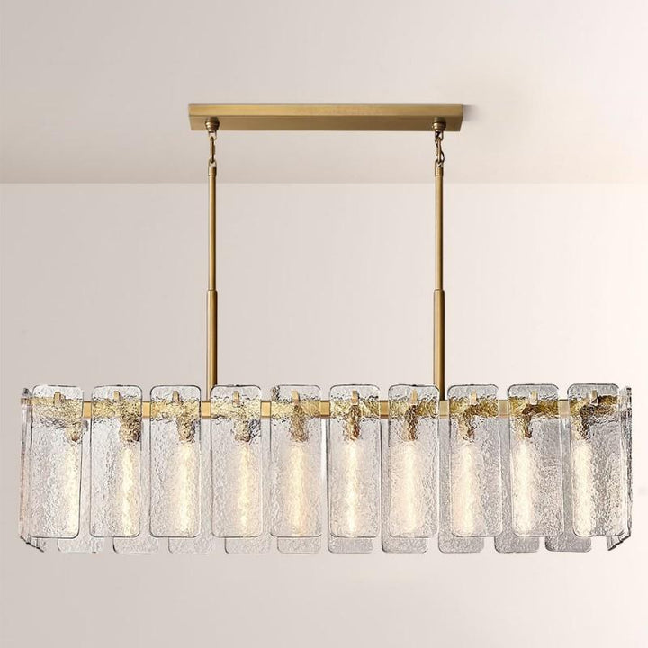 Calama Glass Rectangular Chandelier 60"