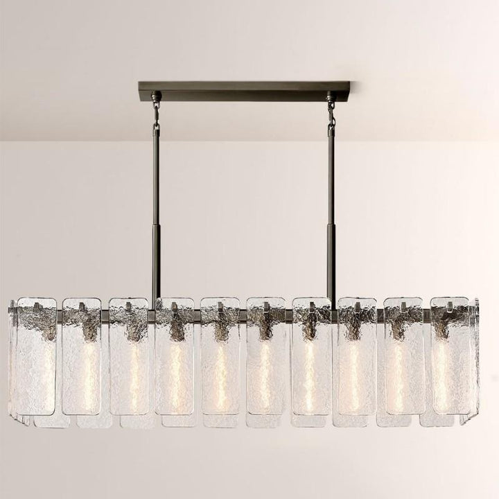 Calama Glass Rectangular Chandelier 60"