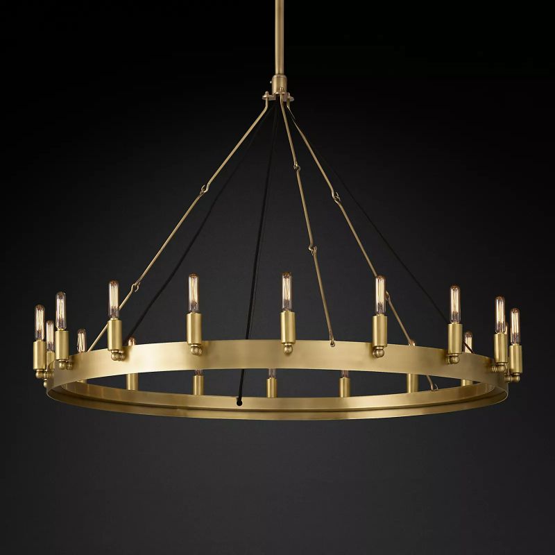 Lalania Vintage Round Chandelier 38"