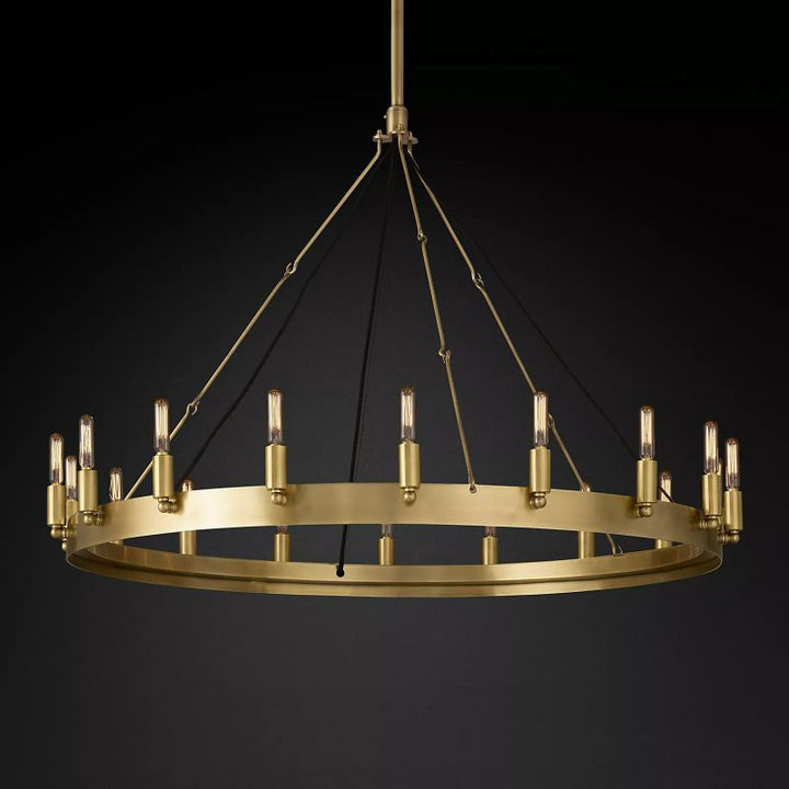 Lalania Vintage Round Chandelier 38"