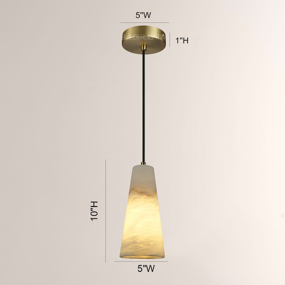 Capus Conical Alabaster Pendant