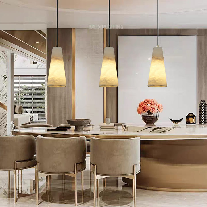 Capus Conical Alabaster Pendant