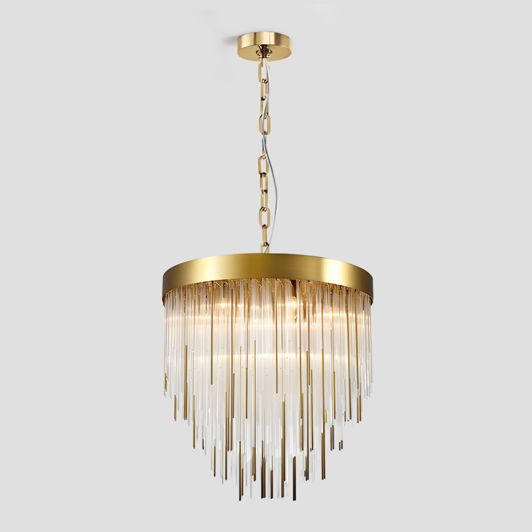 Casco Aged Crystal Chandelier 30"