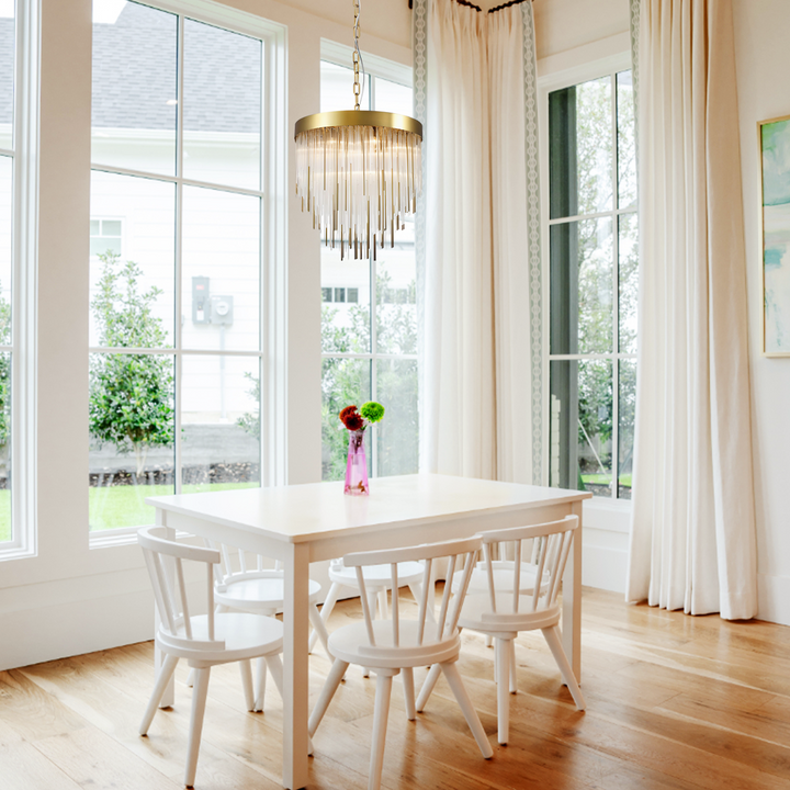 Casco Aged Crystal Chandelier 30"